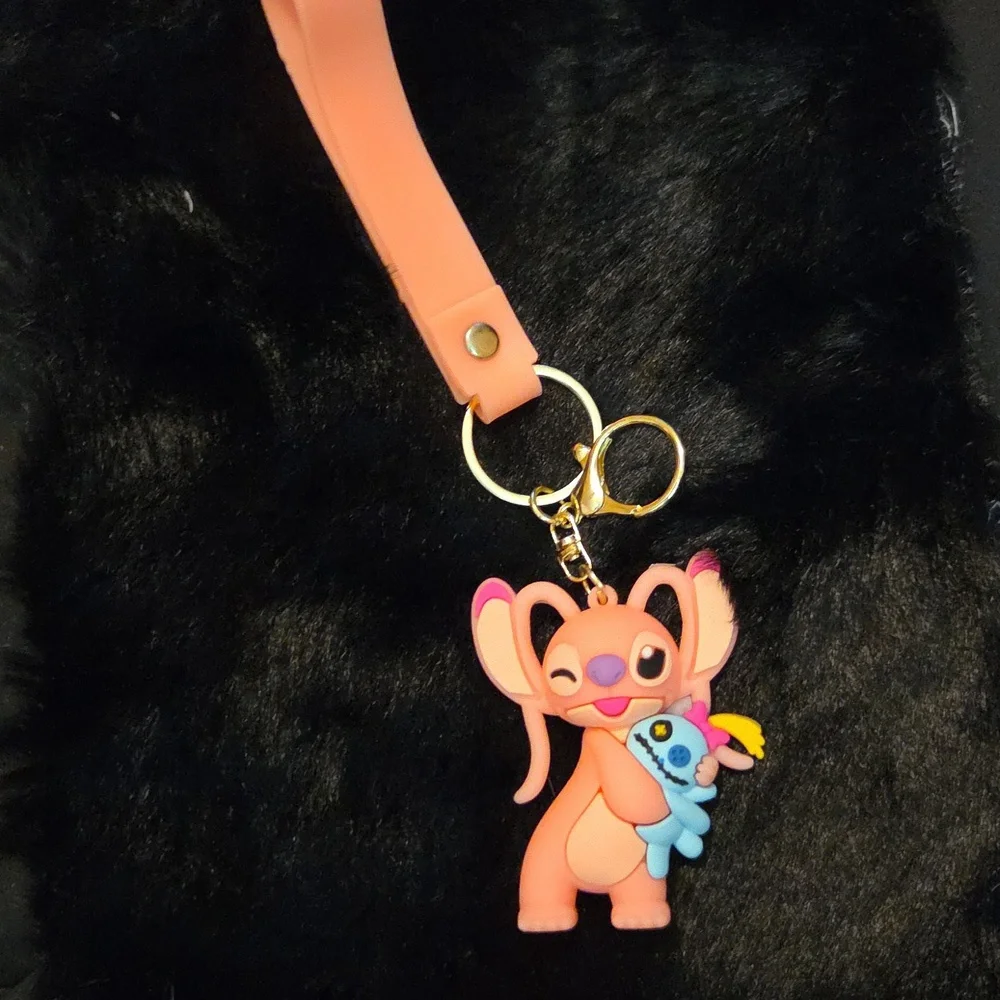 STITCH Cute Keychain with Handle Cartoon Character